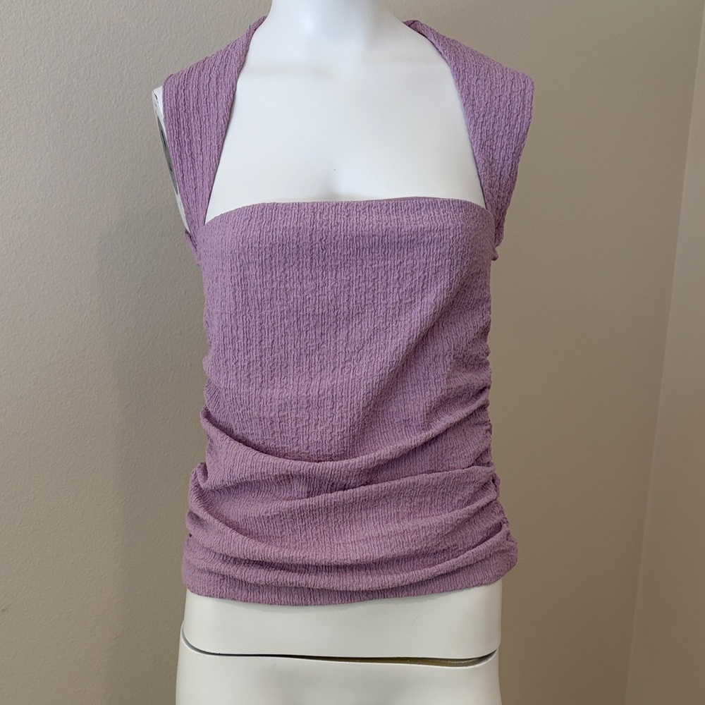 Abercrombie & Fitch Lilac Textured Tank Top